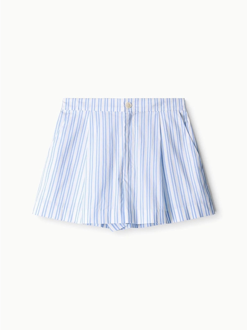 STAUD Zoey Shorts in Mist Stripe